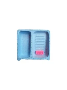 Mini lavadero:Limpiador de brochas con jaboncito azul - Azul - Ver 2