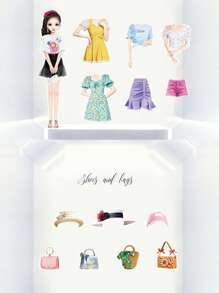 1pc Magnetic Dress-Up Puzzle Sticker Book For Repeated Use , Educational Toy ,Toys ,Kids Toys ,Magneticmagnatic Game,Toys Kids,Fishing Game,Kids Toys Other Kids Dress Up>Other Kids Dress Up,Magnetic Dress Up,Magnetic Doll,Kids Toys,Toys,Magnetic Blocks,Toys,Kids Toys,Magnetic Blocks