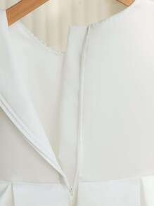 Ärmelloses weißes Prinzessinnenkleid für junge Mädchen für Hochzeit, Blumenmädchen, Geburtstagsfeier, Klavieraufführung,