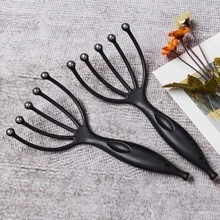 2 件手持式头部按摩器，头皮水疗深度放松头皮手动按摩器按摩工具干湿减压适用于工作或家庭宠物可用、头发、美发工具、护发、学校、返校、旅行、旅行必需品、家庭必需品、水疗、按摩工具、按摩、按摩器、水疗 - 黑色 - 查看 4