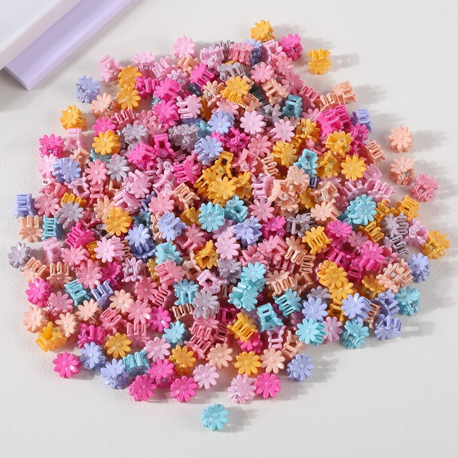 30pcs Đơn giản Màu sắc tùy ý Hoa cúc Hình dạng Kẹp tóc Dành cho Cô gái , Sử dụng hàng ngày - Nhiều màu - Xem 1
