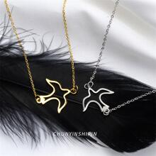 OMID 1 chiếc vòng cổ hình chim bằng bạc S925 cao cấp, kiểu dáng thời trang, có khóa cài cá nhân hóa, phù hợp cho phụ nữ dự tiệc. - vòng cổ - Xem 4