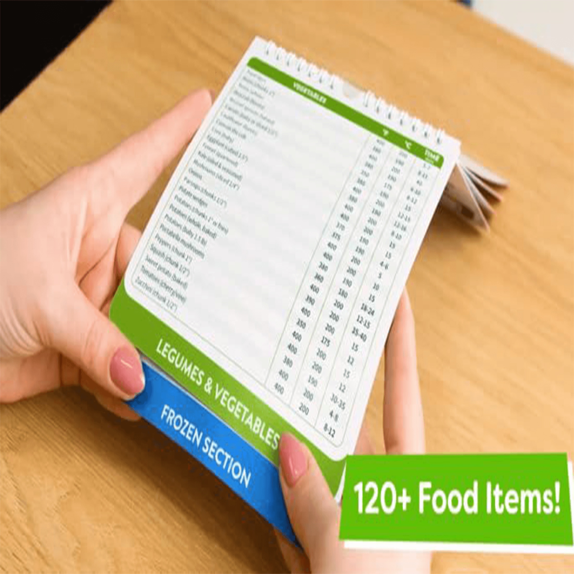 1pc Pressure Cooker & Air Fryer Recipes Cheat Sheet Set For