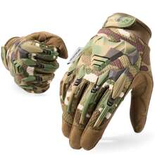 Bicycle Riding Gloves, Anti-slip, Wear-resistant, Shockproof, Breathable, Suitable For Mountain Climbing, Hiking, Fishing, Outdoor Working - Multicolor - View 1