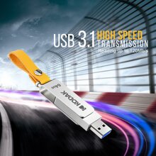 KODAK USB Flash Drive 512GB 256GB 128GB 64GB K133 Mini Metal Pendrive USB3.1 High Speed Memory Stick Unidad Flash For Laptop PC - Silver - View 9