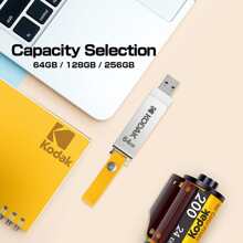 KODAK USB Flash Drive 512GB 256GB 128GB 64GB K133 Mini Metal Pendrive USB3.1 High Speed Memory Stick Unidad Flash For Laptop PC - Silver - View 5