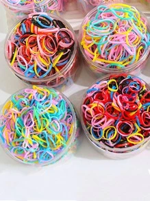 300 Piezas De Lazos Para Cabello De Color Al Azar - Multicolor - Ver 2