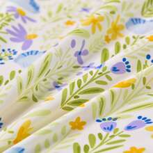 2 piezas con estampado Funda para almohada Set , soñador con dibujos animados & con estampado floral , campo estilo - bosque - Ver 2