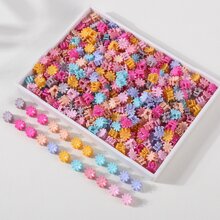 30pcs Đơn giản Màu sắc tùy ý Hoa cúc Hình dạng Kẹp tóc Dành cho Cô gái , Sử dụng hàng ngày - Nhiều màu - Xem 3