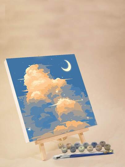 Paint By Numbers For Adults Beginners, 20 Wx20 L/30 Wx30 L Canvas Pictures Drawing Paintwork With 2 Pcs Paintbrushes,Acrylic Pigment Flowers And Landscapes