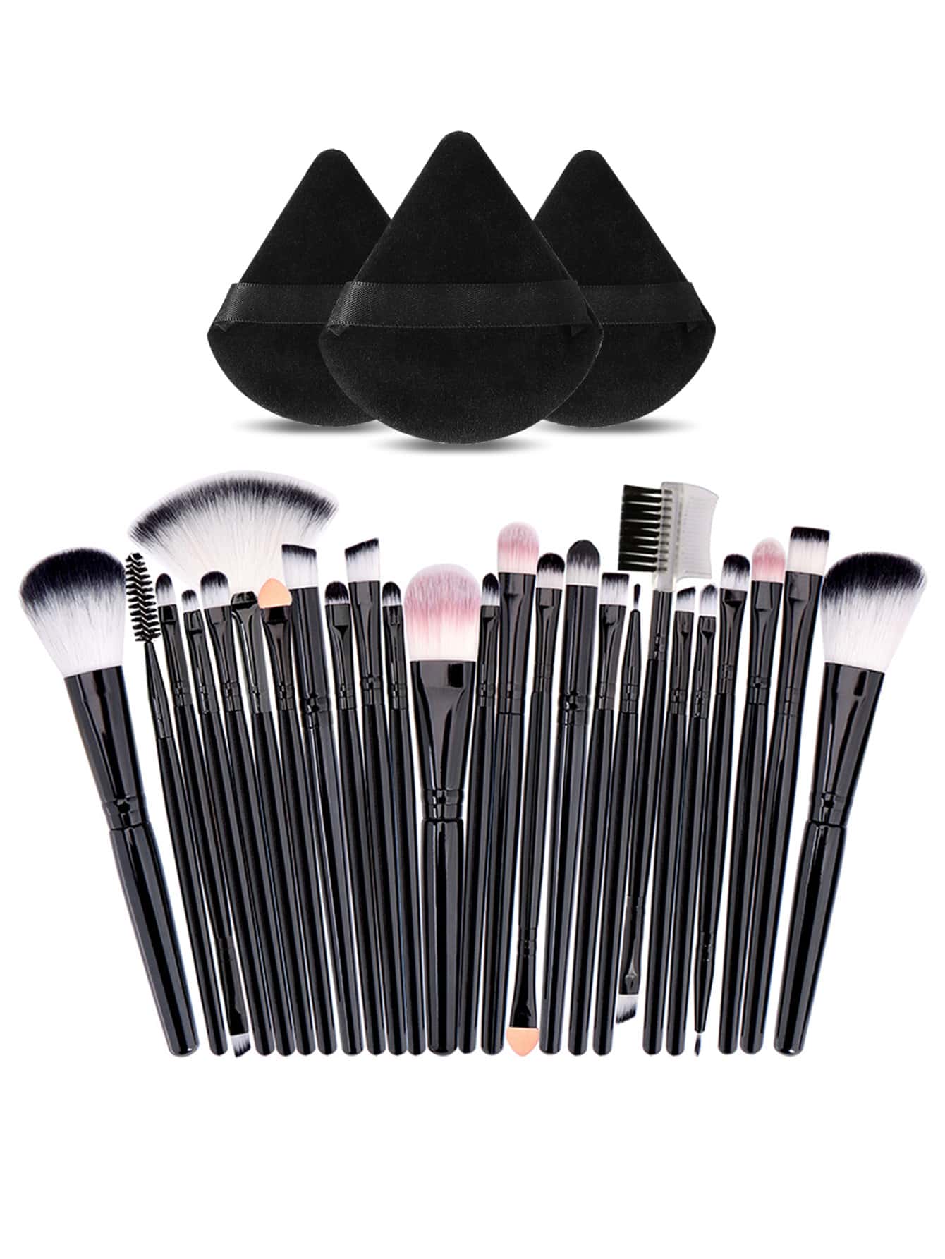 Bộ 3 bông trang điểm + 25 cọ trang điểm Bộ cọ tán phấn mắt bằng sợi tổng hợp cao cấp Dụng cụ mỹ phẩm cho mặt và mắt, Bộ cọ, Bộ cọ trang điểm, Bộ cọ trang điểm, Bộ trang điểm hoàn chỉnh, Bộ cọ trang điểm, Bộ trang điểm hoàn chỉnh, Bộ cọ, Bộ cọ trang điểm, Bộ quà tặng trang điểm - Nhiều màu - Xem 1