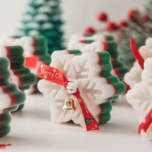 Small Snowflake Shaped Silicone Mold For Candle Making, Soap Making, Plaster Resin And Glue Making - White - View 7