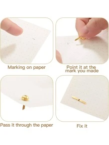 Gold Round Buckle, Suitable For Handmade Crafts, Artwork Production, Decoration, Scrapbook Diy Supplies - Gold - View 3