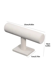 1pc Velvet Bracelet Display Tray Stand For Bracelets And Watches - Hot Pink - View 5