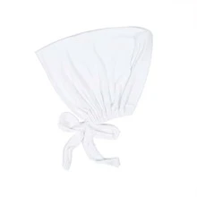 女士包頭巾 - 黑與白 - 查看 2