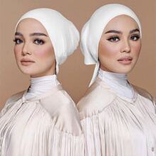 女士包頭巾 - 黑與白 - 查看 5