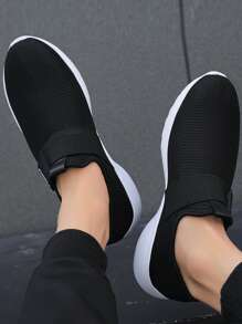 男士休閒運動鞋,舒服的和多用途適用於戶外運動 - 黑色 - 查看 2