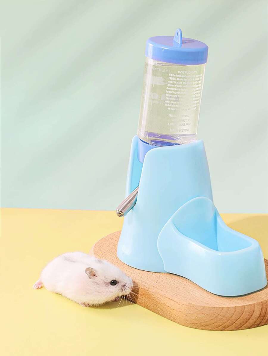 1入組3合1倉鼠水瓶，小動物用品自動供餵器食品容器，寵物飲水瓶倉鼠用品 - 藍色 - 查看 1
