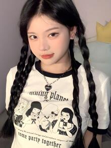 Crop Top Casual Mujer Playera Blusas Juveniles Moda Elegante - XL - Ver 2