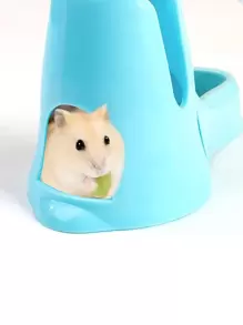 1入組3合1倉鼠水瓶，小動物用品自動供餵器食品容器，寵物飲水瓶倉鼠用品 - 藍色 - 查看 3