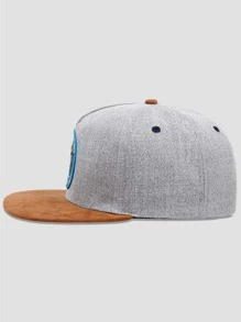 1pc Men's Baseball Cap With Mountain Embroidery Design, Outdoor Hip Hop Hat Street - Grey - View 4