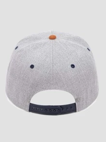1pc Men's Baseball Cap With Mountain Embroidery Design, Outdoor Hip Hop Hat Street - Grey - View 5