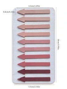 200入組彩色頁面標記粘性索引標籤 - 粉色 - 查看 6