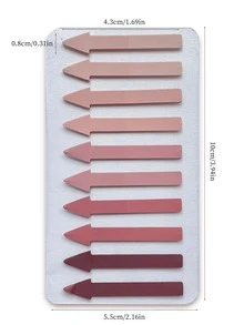 200入組/套彩色頁標記粘性索引標籤 - 藍色 - 查看 6