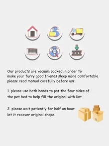 1 Miếng Thoáng khí Và Ấm áp Bọt biển Chấm Thiết kế Giường thú cưng , Thích hợp Đối với Chó nhỏ Và Mèo Tất cả các mùa Đang ngủ - Nhiều màu - Xem 8