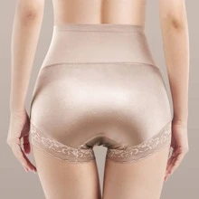 Women's Underwear, Boxer Briefs, Boxer Briefs, High Waist, Tummy Control, Butt Lifting Corset, Comfortable Fit - Champagne - View 3