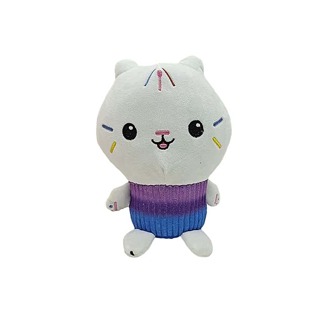 可愛貓形毛絨玩具合適的適用於12,白色