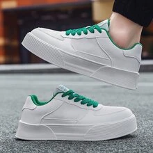 2023彈簧男士低幫運動鞋時尚透氣休閒運動鞋適用於青少年和學生,白色