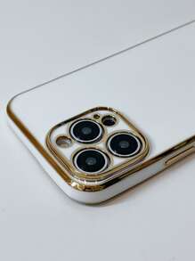 Apple Basic Phone Cases Plating Phone Case - White - View 5