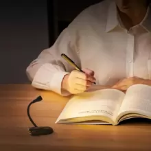 1入組LED①無線
②無鋼圈書燈帶3色,USB可充電,便攜可調節閱讀燈,可調光臺燈,床頭燈,書夾設計 - 彩色 - 查看 2