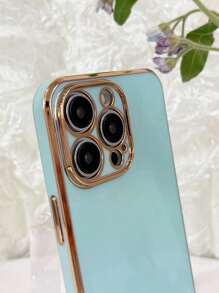 Electroplating Anti-Drop Lens Protection Series Apple Plating Phone Case Waterproof Shockproof Scratch Resistant,International Version, Not The Domestic Version - Green - View 2