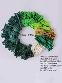 50 cái Rừng nhiệt đới Tối Màu xanh lá Bộ vòng hoa Balloon Bóng bay Tắm em bé Đồ Chơi Lễ cưới Buổi tiệc DIY Bóng bay Trang trí sinh nhật - Nhiều màu - Xem 3