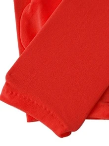 1 par Guantes rojo seda de leche spandex para uso diario - Rojo - Ver 3