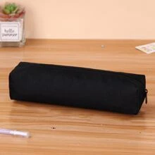 1个黑色极简大容量铅笔盒 - 黑色 - 查看 1