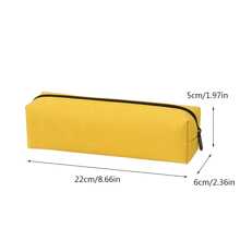 1个黑色极简大容量铅笔盒 - 黑色 - 查看 5