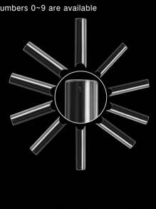 240pcs/Box C Curve Extra Long Clear Pipe False Nails Press On Nails Nail Supplies - Clear - View 4