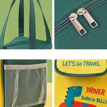 1pc Green Portable Insulated Lunch Box Bag For Outdoor Activities - Green - View 6