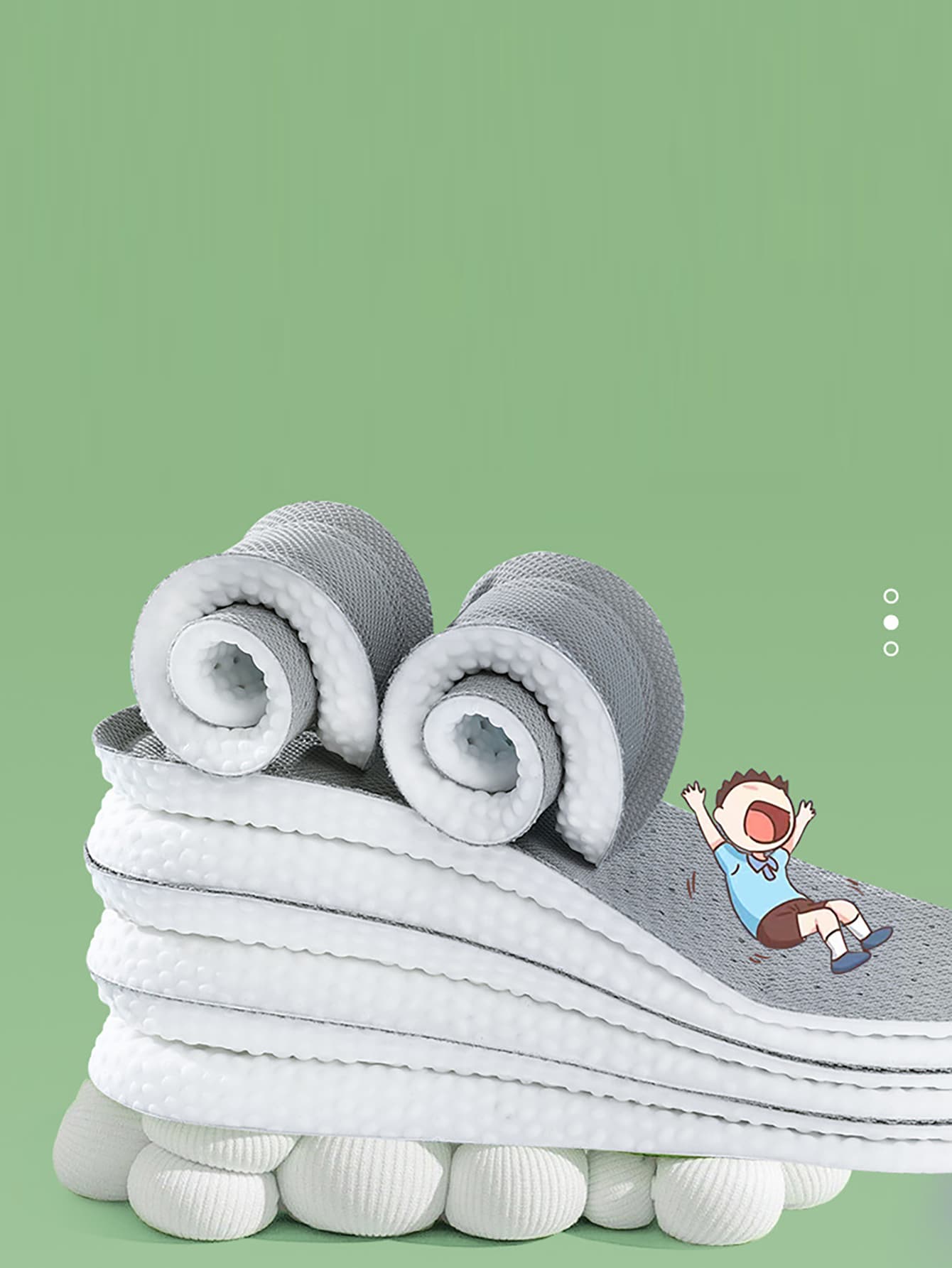 鞋墊 - 灰色 - 查看 1