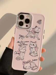 Cartoon Cat Print Phone Case