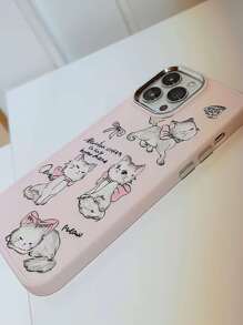 Cartoon Cat Print Phone Case