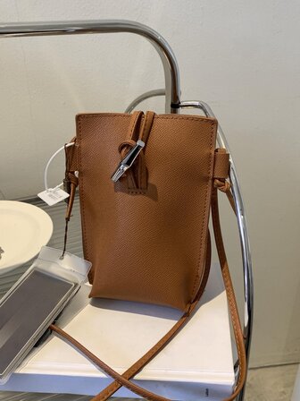 時尚迷你設計pu材質女士單肩包或斜挎包,適用於約會,可放置手機,口紅,鑰匙和零錢