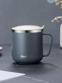 1入組簡約風字母圖案水杯帶蓋