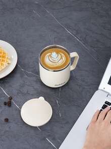 1入組簡約風字母圖案水杯帶蓋