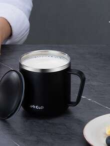 1入組簡約風字母圖案水杯帶蓋