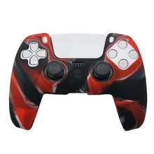 1pc PlayStation 5 Controller Cover, Camouflage Pattern Design, Anti-Slip, Anti-Sweat, Anti-Scratch, Anti-Dust, Enhanced Grip For Gaming - Multicolor - View 1