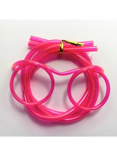 Pajilla De Vidrio Con Diseño De Lentes, Divertida Y Loca, Pajilla De Arte Para Decoración De Fiesta